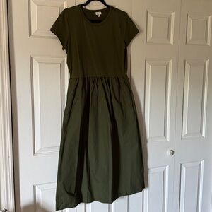 J. Crew Khaki Green Dress